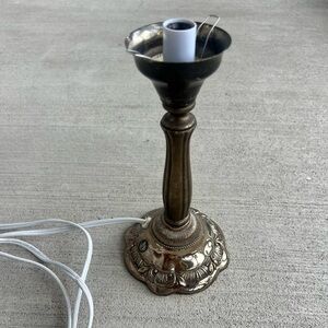 Vintage Godinger Silver Art Silverplate Candlestick Table Lamp Base 11”